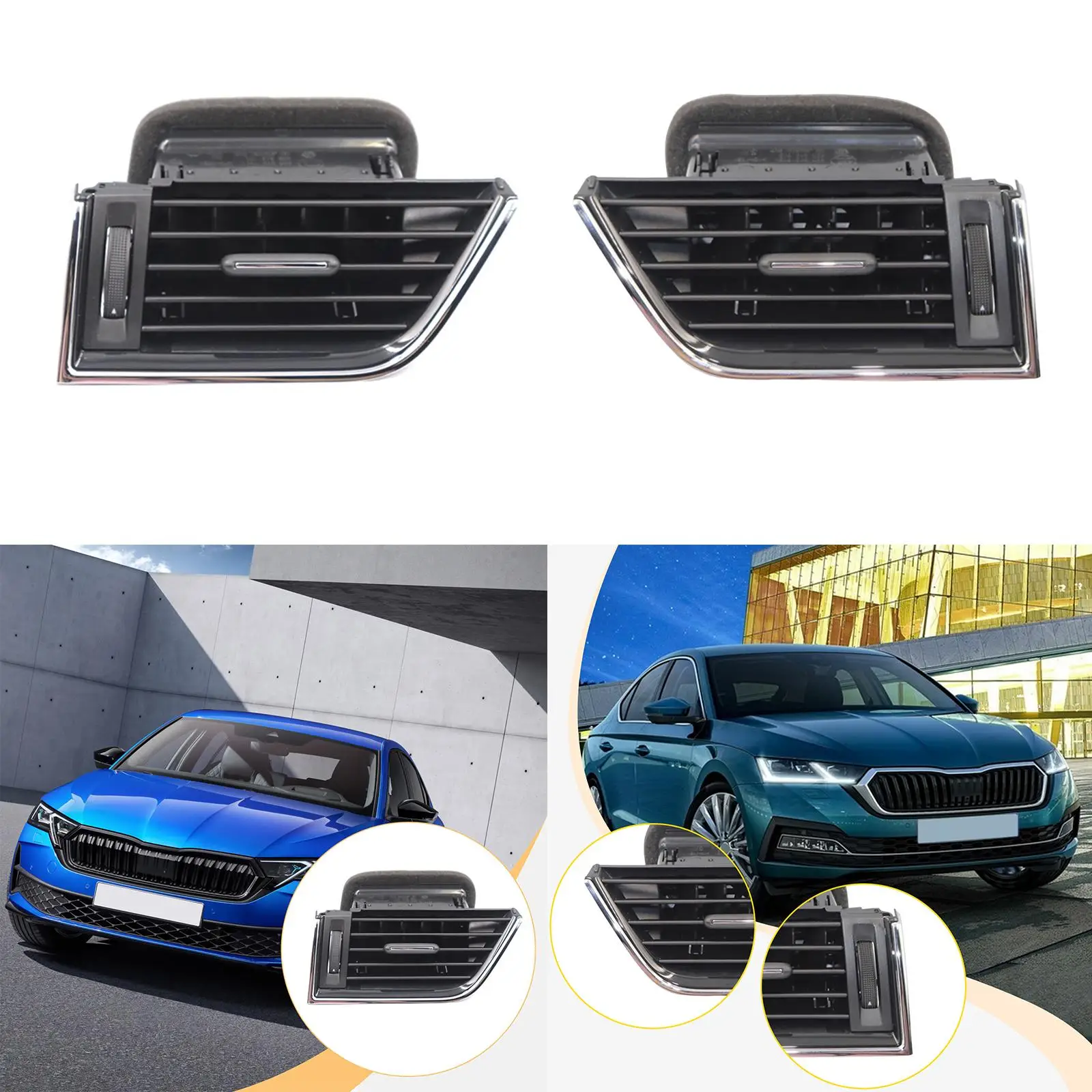 

Car Front Center Air Vent Grille Dashboard Replacement Accessory Air