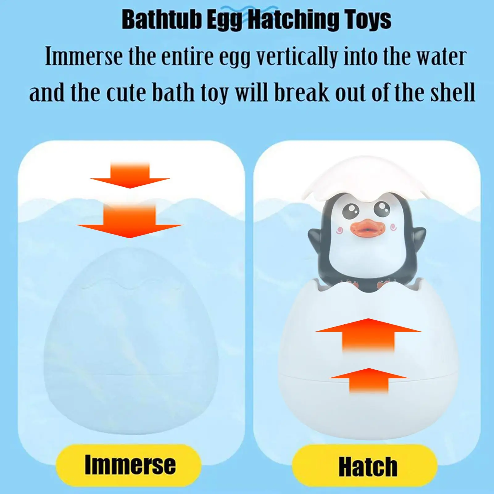 Schattige Pinguïn Babybadje Speelgoed Babybadje Sprinkler baby waternevel Speelgoed voor veilig speelzwembad Zomerstrand