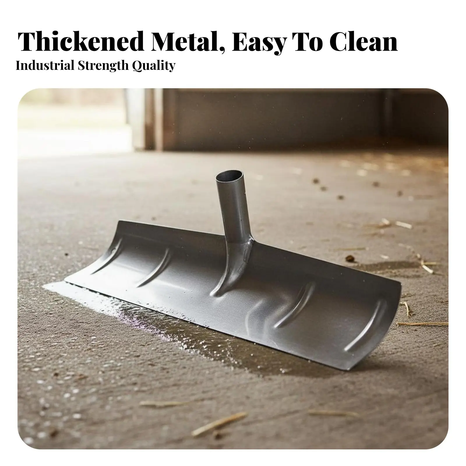 

Manure Rake Head Versatile Grain Spreading Rake Head Manganese Steel Scraper Blade Wear Resistant Winter Pusher Blade
