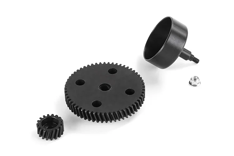 Conjunto de copo de embreagem de engrenagem cônica de material de aço reforçado endurecido se encaixa em 1/5 ROFUN HPI BAJA 17/57T