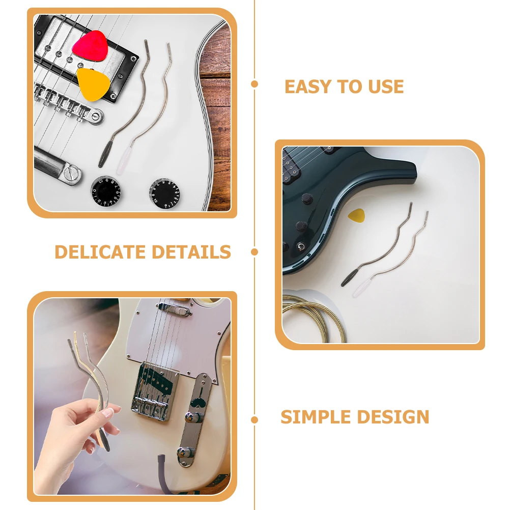 

2Pcs 6Mm Thread Tremolo Arm Electric Guitar Whammy Bar Metal Guitar Tremolo Arm Replacement Part Fine Polished Surface No Burr