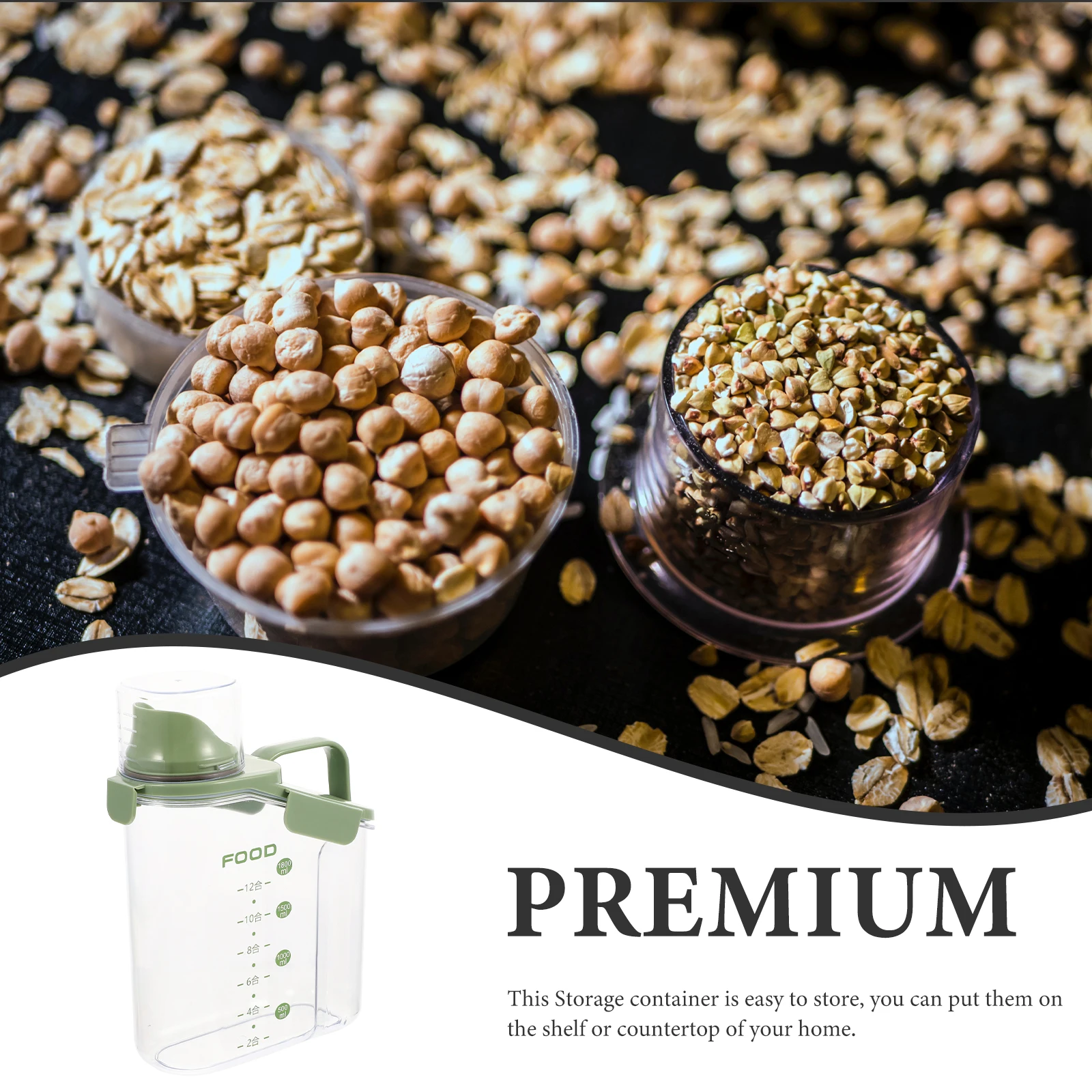 

Snack Grain Storage Box Flour Container Airtight Containers Plastic Rice Keeper