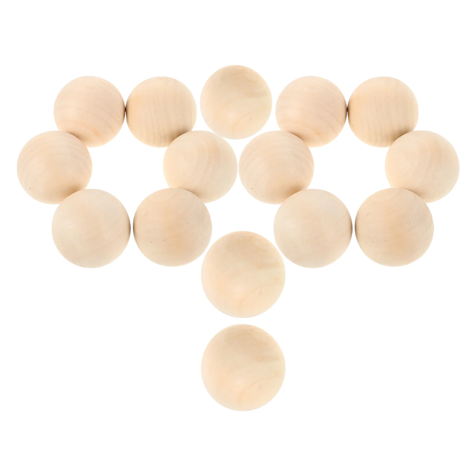 

15 pc Wooden Balls Wood Training Hockey Balls 5cm Durable Hardwood Nonbounce Floorball Training Sports Game Accessories