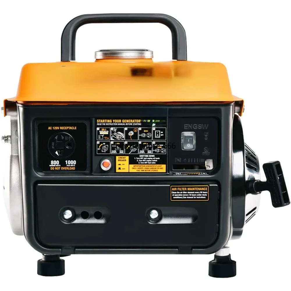 Portable Generator, 1000W Gasoline Powered Generator for Backup Home Use Camping Outdoors, CARB Portable Generator