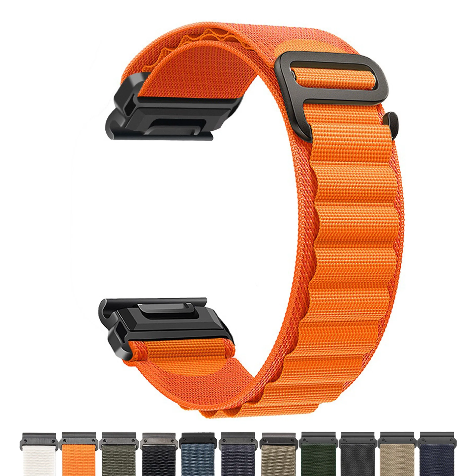22mm 26mm Quickfit nylon watch Strap For Garmin Fenix 5 6 6S 7 Pro 7S 7X 8 Forerunner255 265 955 Instinct2 Tactix 7Pro Watchband