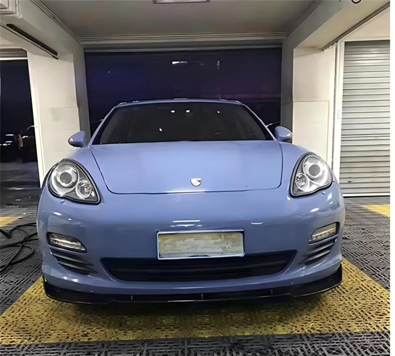 For Porsche Panamera 2010 2011 2012 2013 ReaI Carbon Fiber Front Bumper Lip Spoiler Kit