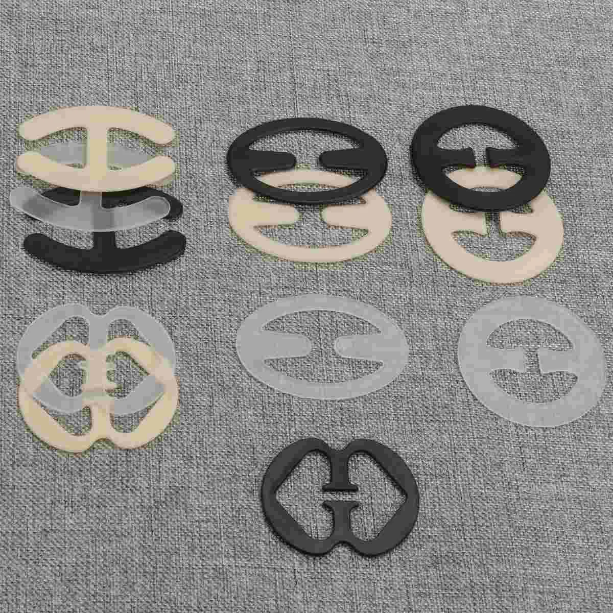 12-teiliger Haken-Clip-Rückengurt, Racerback-Halter, elastisch, rutschfest, breite Schultergurte für Damen