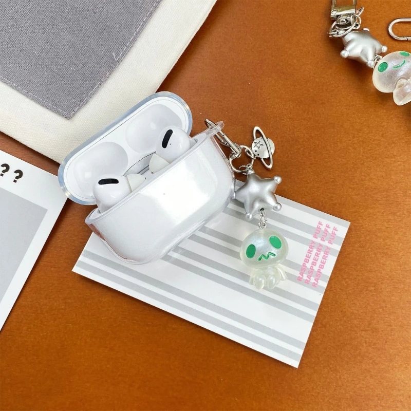  Cool Glowing Keyring Alien Planet Charm Phone Strap Keychain Pendant For Kids