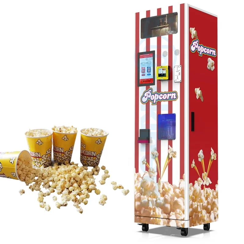 Commercial Big Popcorn Machine Coin Operated Popcorn Vending Electric Machine Hot Air Popcorn Maker for Small Business