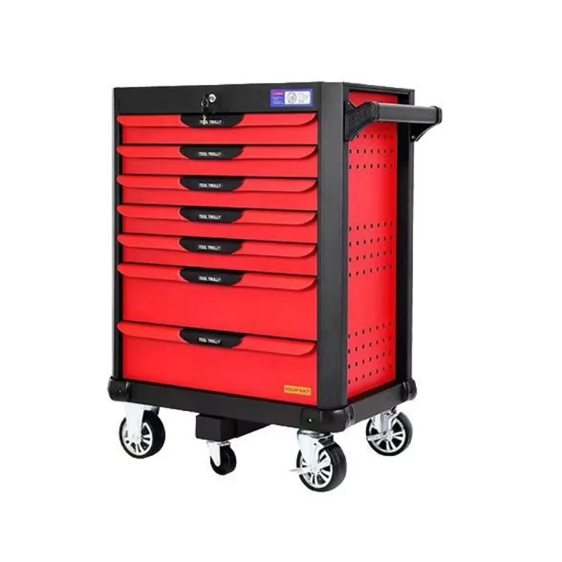 Chariot à outils de réparation automobile multifonctionnel à pousser à la main, armoire à outils d'atelier mobile, chariot de réparation de véhicules