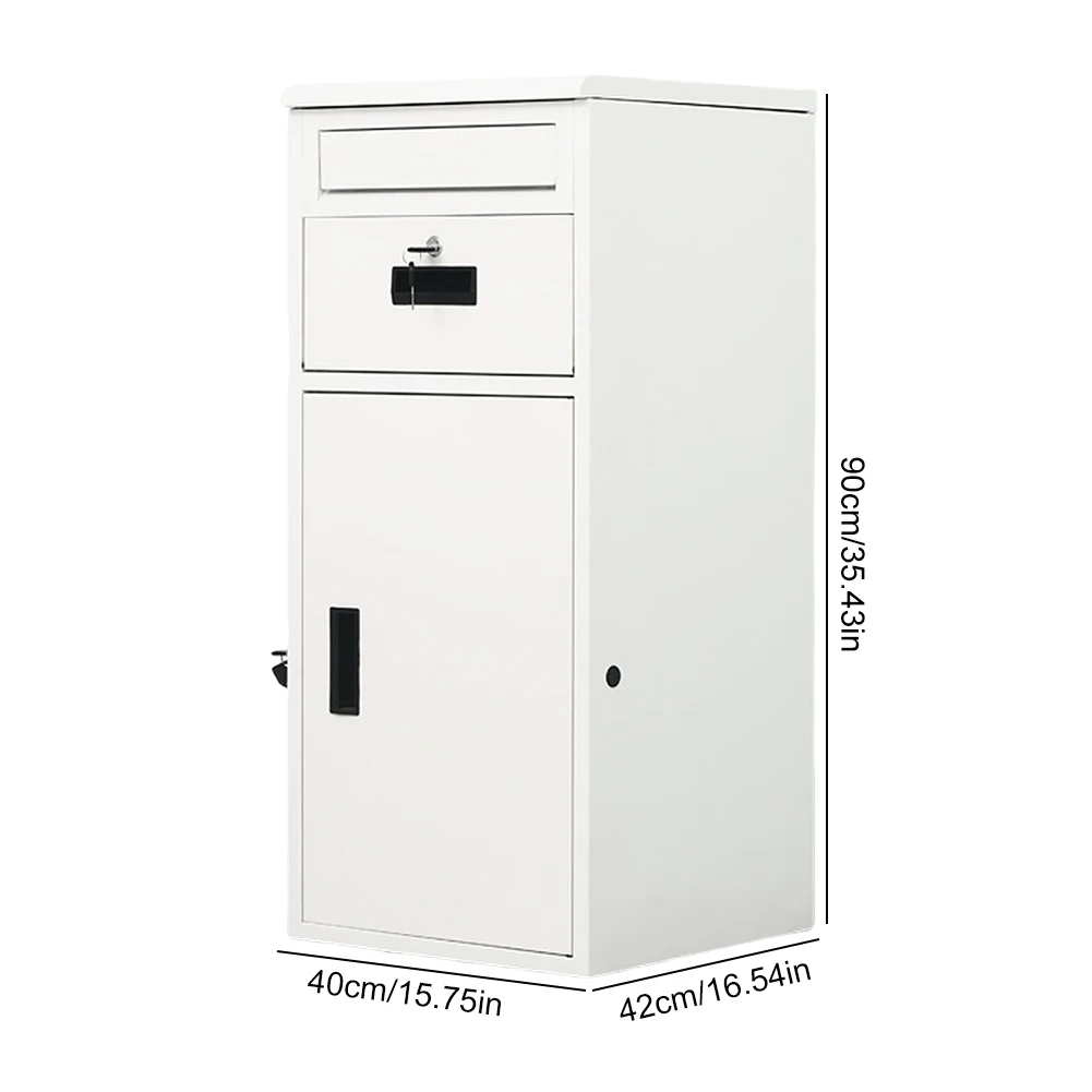 Caja de almacenamiento para exteriores con cerradura, cajas de almacenamiento antirrobo seguras para paquetes con cerradura, contenedor de caída para casa, oficina y apartamento