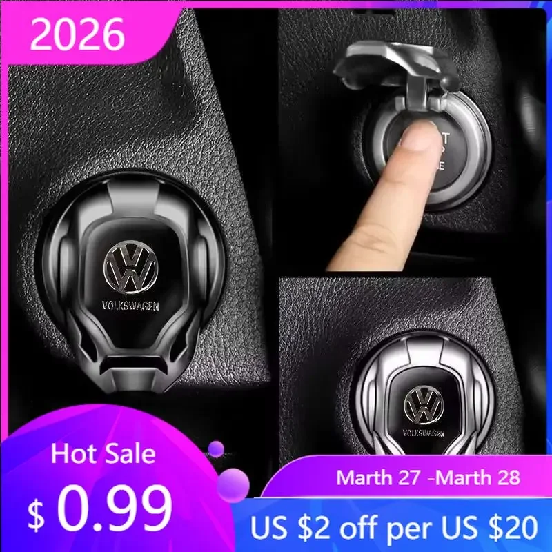 

Наклейка-накладка на кнопку запуска/остановки двигателя для VW Volkswagen GTI Golf Passat Jetta Touareg 2026 года (горячая новинка)