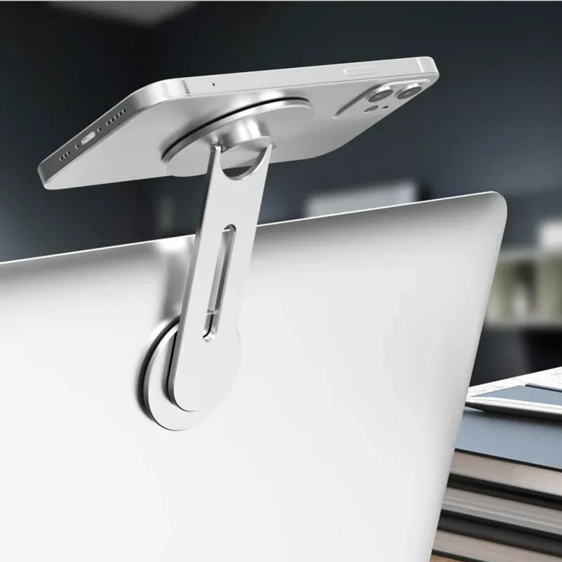 Universal Car Mobile Phone Holder Invisible Foldaway Car Magnetic New Laptop Side Mount Floating Screen Vehicle Hidden Bracket