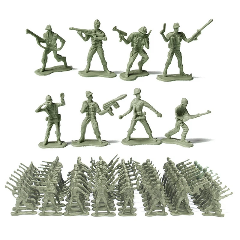 500PCS High 4.5Cm Mini Soldier Model Kit Simulation Soldier Sand Table Play Against Game Toy Desk Decor For Kids Boys