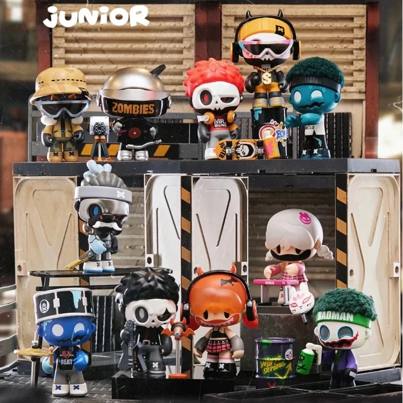 

Mr.Bone Junior2 Блок биологической опасности Слепая коробка Модная забавная модель из смолы Q-Version Магнитная маска Кукла Мини-игрушка Настольный декор Таинственная коробка