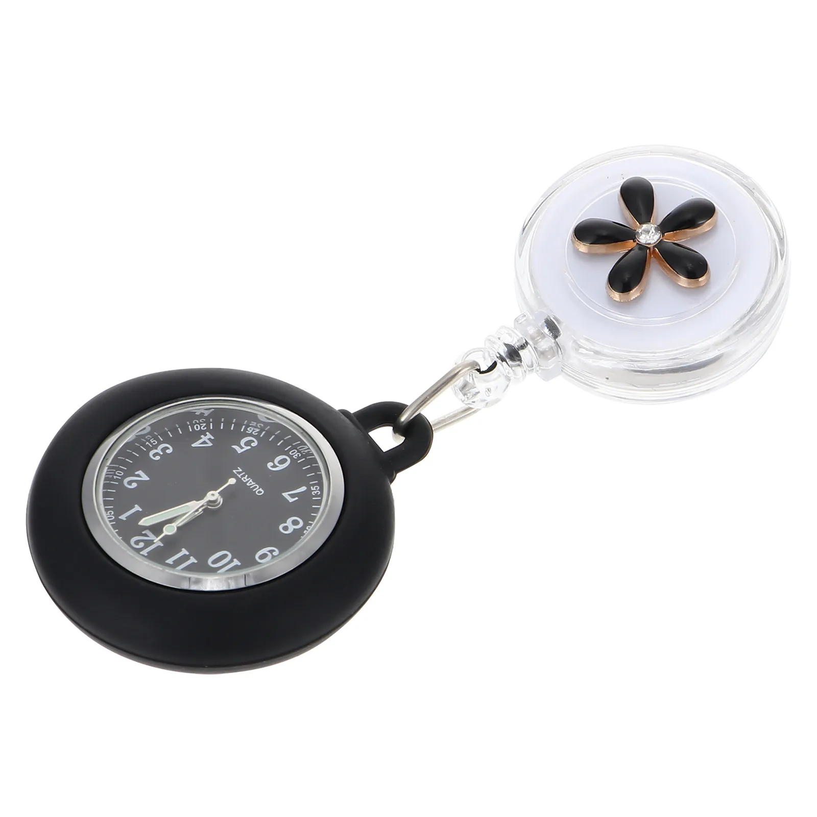 Nurse Fob Watch for Women, Clear Dial Chest Hanging Watch, Elegant Birthday Gift for Healthcare Professionals