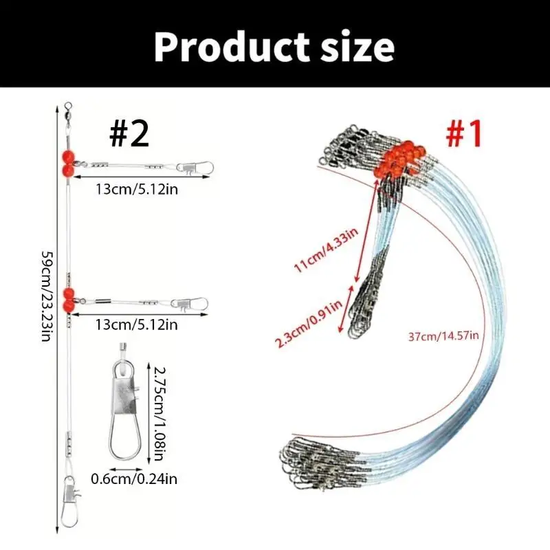 652F ผู้นำการตกปลาผู้นำลวดการตกปลาที่มีความแข็งแรงสูงรอกตกปลาสายผู้นำลวด