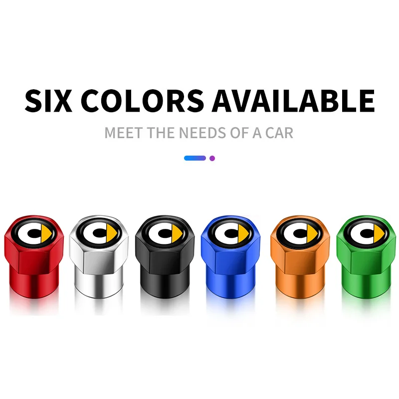 4PCS Car Tire Valve Cap Dust Cover For Smart Fortwo Forfour 453 451 450 Crossblade City Cabrio City-Coupe Roadster