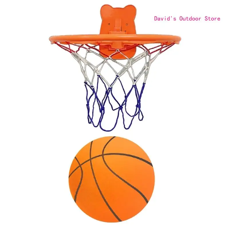 

Basketballs Hoop Set with Backboard Hanger Hook Indoor Outdoor Basketball Set with Net Ball Kids Basketball Sports Toy X3UA