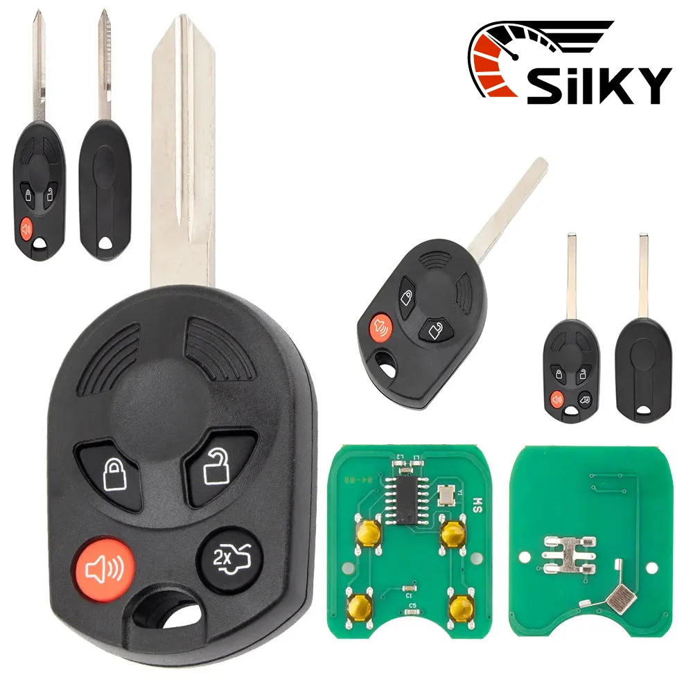 Silky car controle remoto key, 315/433mhz, 4d63, substituir chip, para llave ford expedição explorer ta-6000022 cwtwb1u793