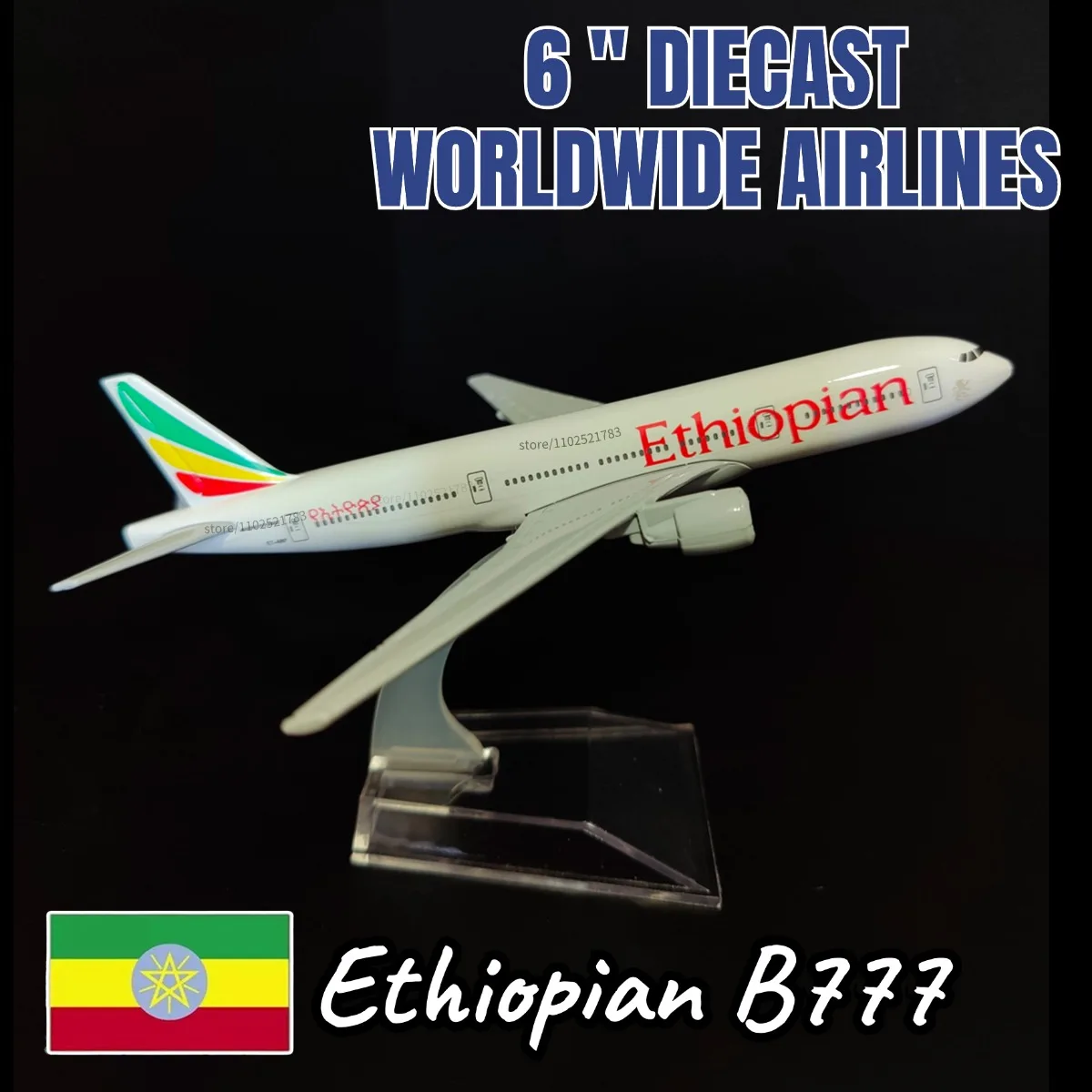 Modelo de avión fundido a presión de Metal, escala de 6 pulgadas, Airbus Boeing 350 380 747 777 787, réplica de arte en miniatura de aviación, juguete para chico