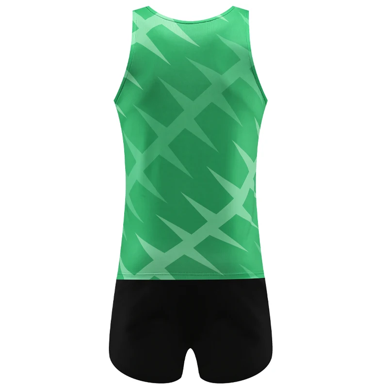 Training Running Suits Men Vest Shorts Breathable Thin Quick Dry Custom Uniform Team Sports Outdoor Track And Field Sets