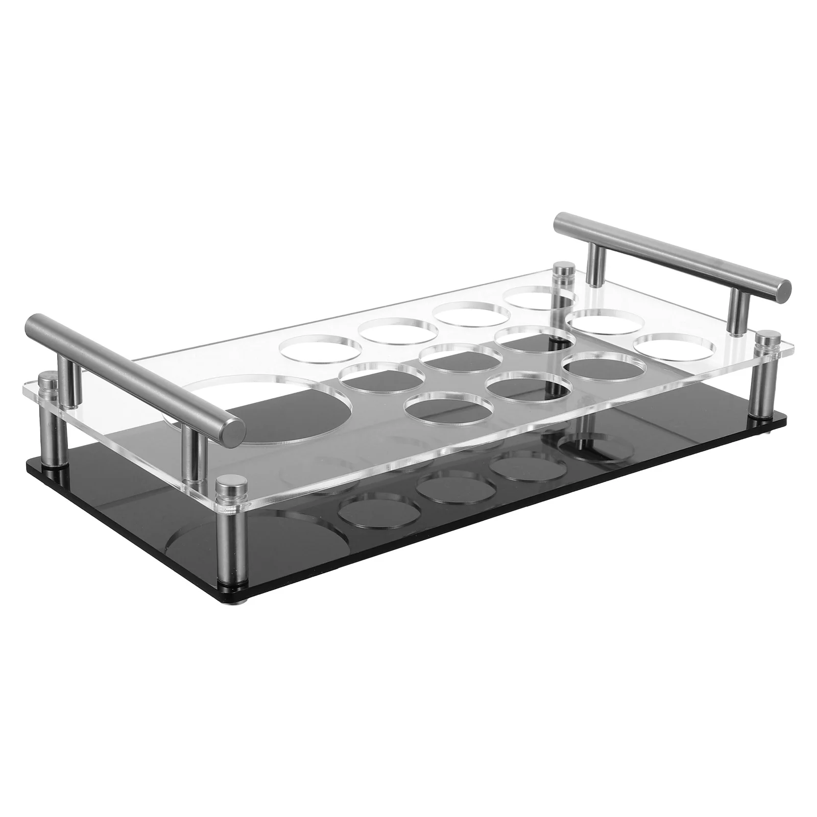 

Glass Rack Acrylic Shot Holder Cup for Party Storage Bracket Drinking Glasses Stand Drainer