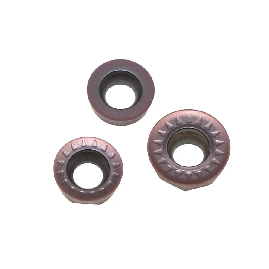 Imagem -03 - Lâminas de Carboneto Rpmt08t2 10t3 Rpmt1204 Moe js Vp15tf Rpmw1003mo Vp15tf Cnc Torno Inserções de Trituração para Aço Inoxidável de Alta Qualidade