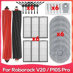 Compatible For Roborock Qrevo Master / Qrevo Slim / V20 / P10S Pro Main Side Brush Mop Cloth Filter Dust Bag Parts