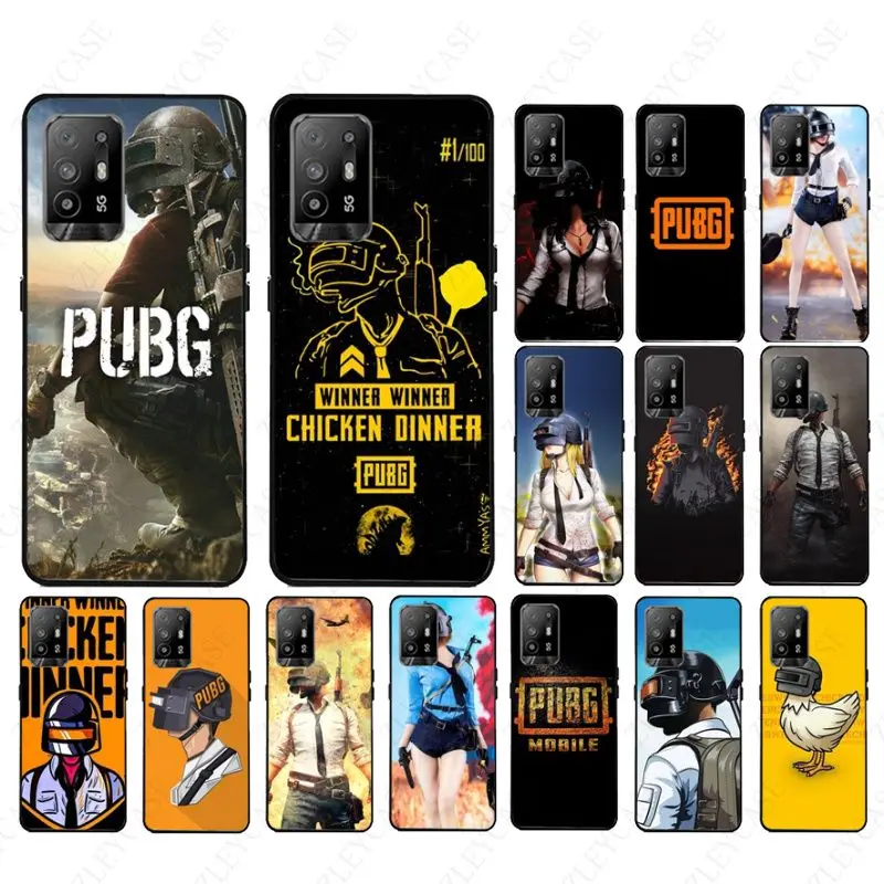 Funda Pubg Soft shell Telefon abdeckung für Oppo A74 A94 4G A9 A5 A53 A73 A57 A76 A96 4G A54 A78 A95 A98 A72 5G Hüllen Coque