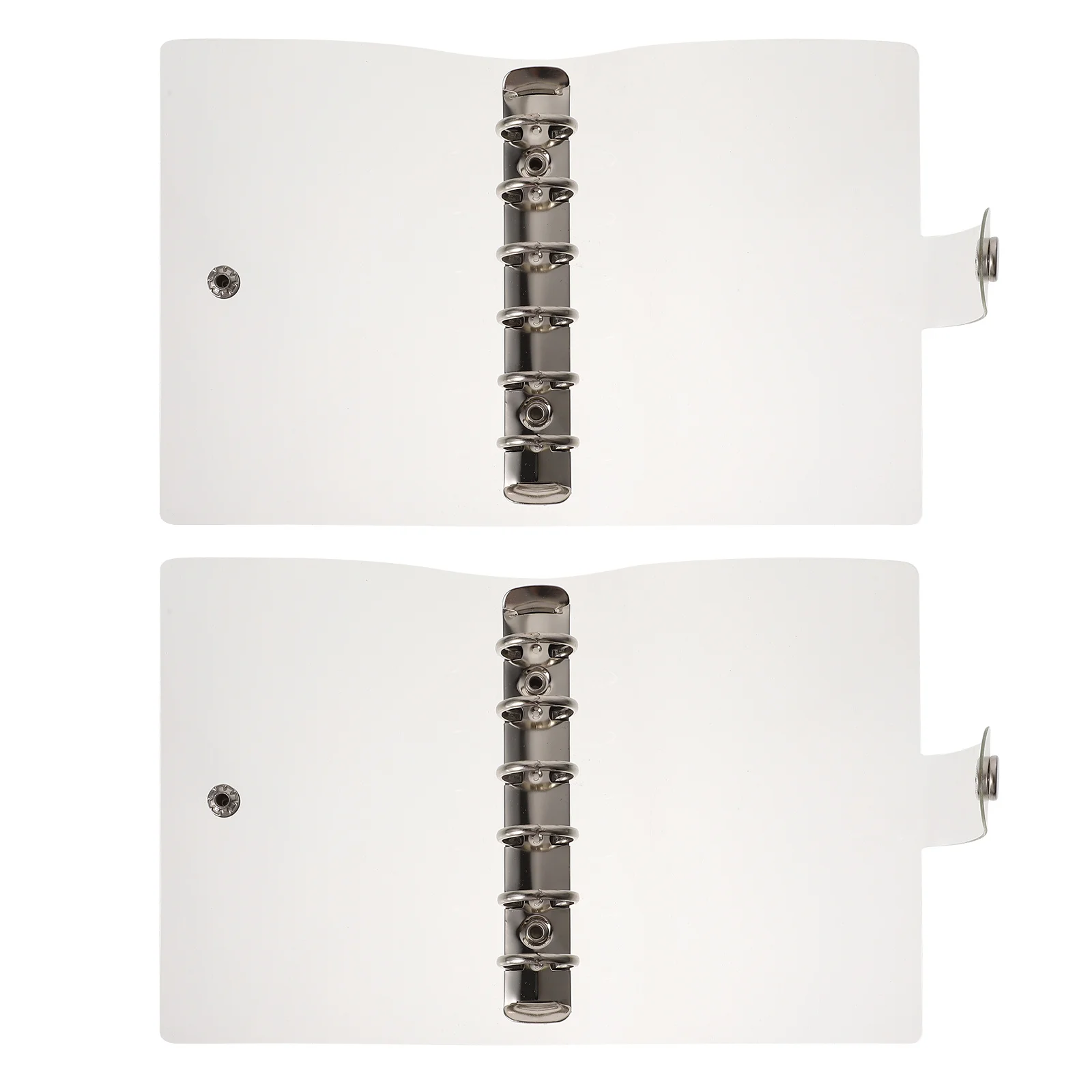 

2 шт., ПВХ, переплет, 6 отверстий, A7, прозрачная обложка для дневника, нескользящая, легкая, легко очищаемая защита для планировщика