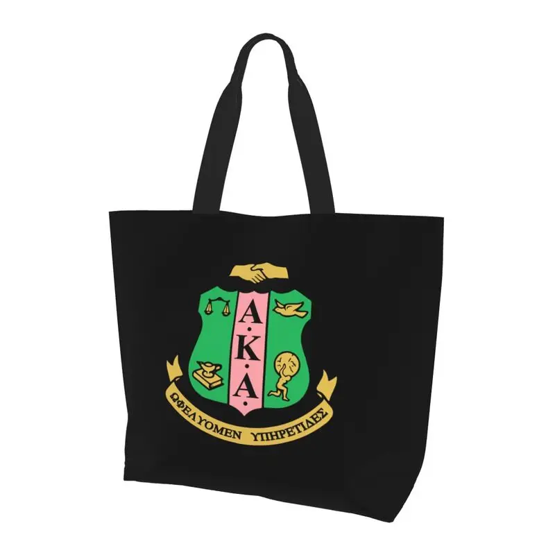 

Сумка через плечо AKA Sorority 1908 с принтом для женщин и девочек, многоразовая сумка-тоут большой вместимости для покупок, женские сумки