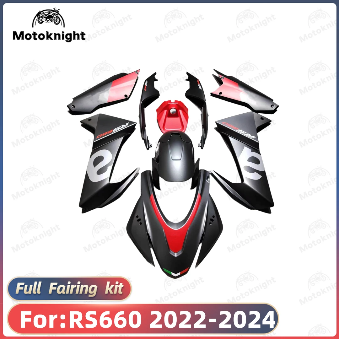 Motoknight Neues ABS-Motorrad-Verkleidungsset, passend für Aprilia RS660 2022 2023 2024, individuelles Verkleidungsset, Karosseriegehäuse 8