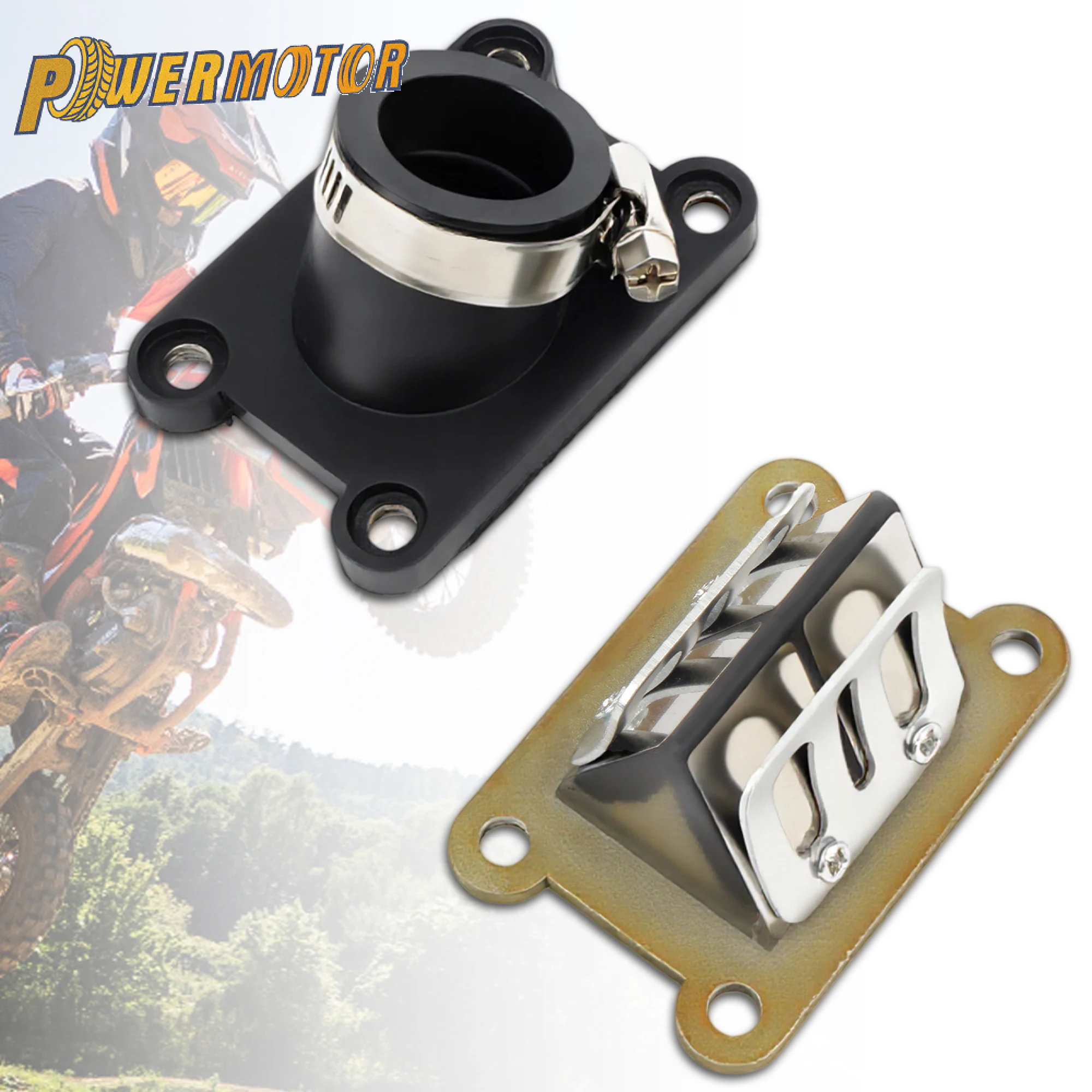 

Motorcycle Rubber Intake Manifold Reed Valve Assembly For KTM KTM 50SX 2002-2008 50SX Pro LC 50cc 65SX Pro Replacement Parts