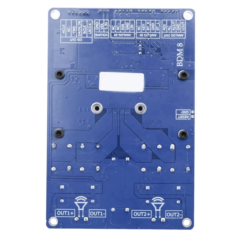 Placa amplificadora estéreo de 2 canales 300Wx2 TPA3255, alta potencia, Bluetooth 5,0, DC24-48V Clase D, amplificador de potencia Digital de Audio