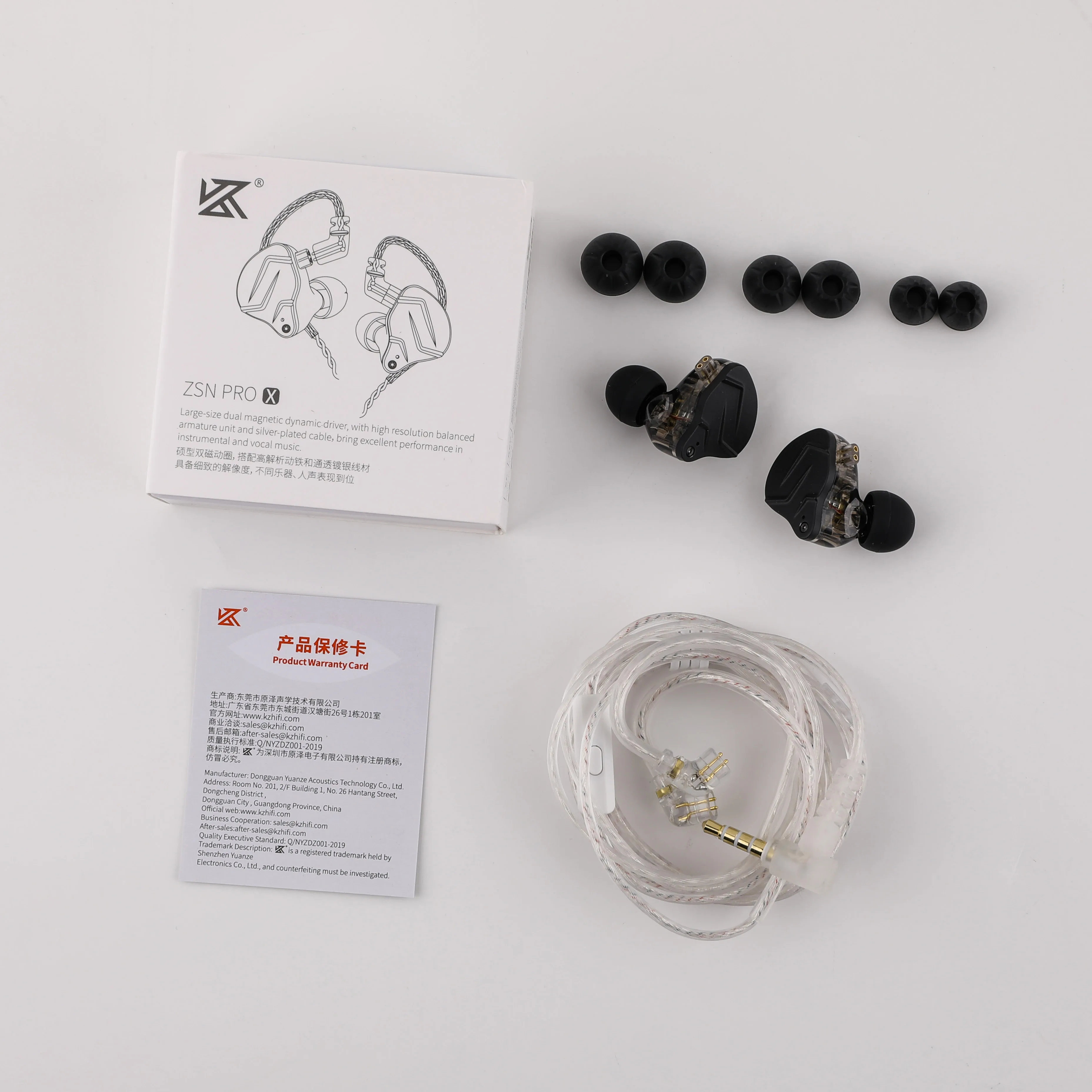 KZ ZSN PRO X Dual Driver 1BA+1DD Hybrid Metal Earphones HiFi in-Ear Monitor with Detachable 2Pin Cable