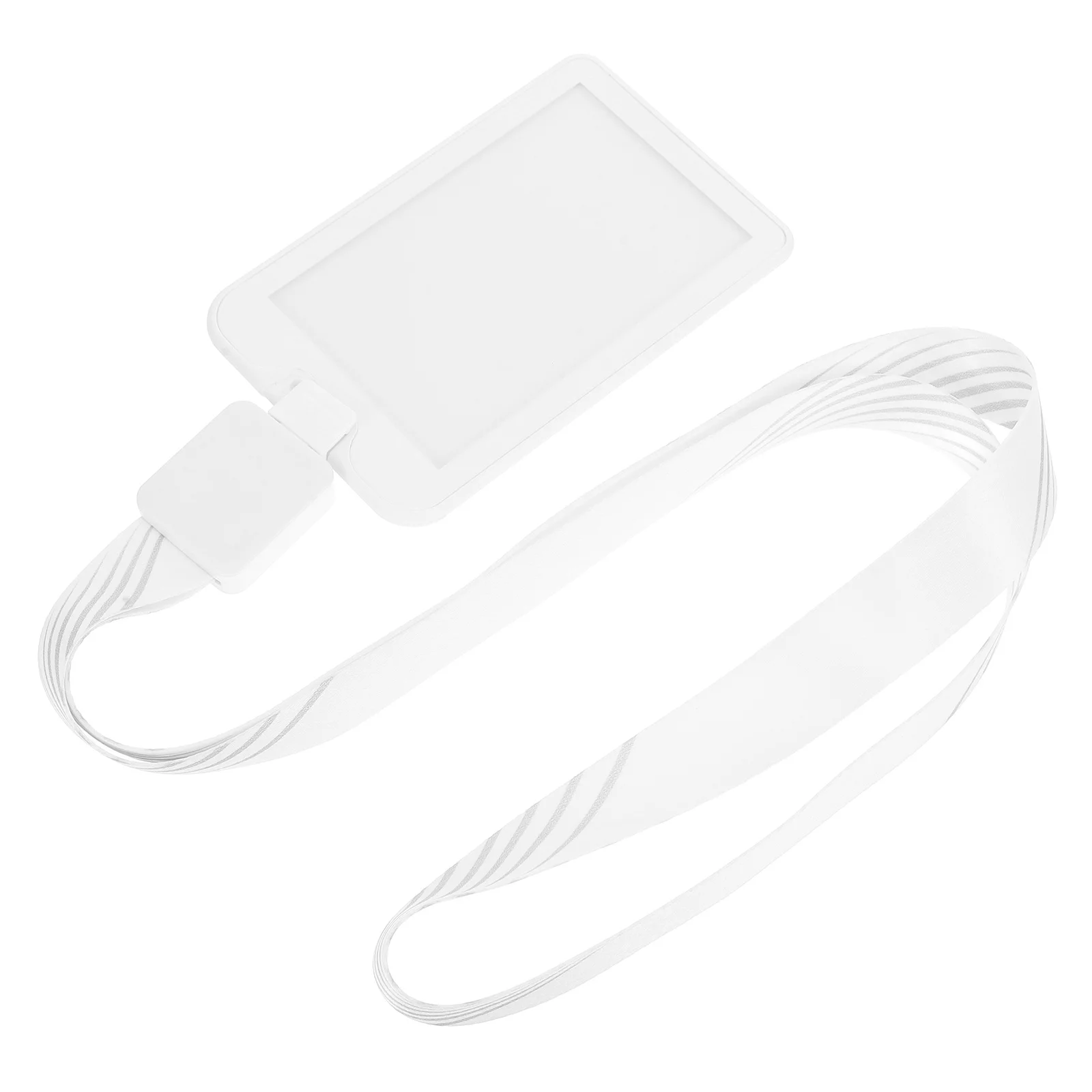 1Set Transparent Card Cover Badge Holder Lanyard Work Id Card Sleeve Protector Clear Sleeve Ideal for Staff Nurses Doctors