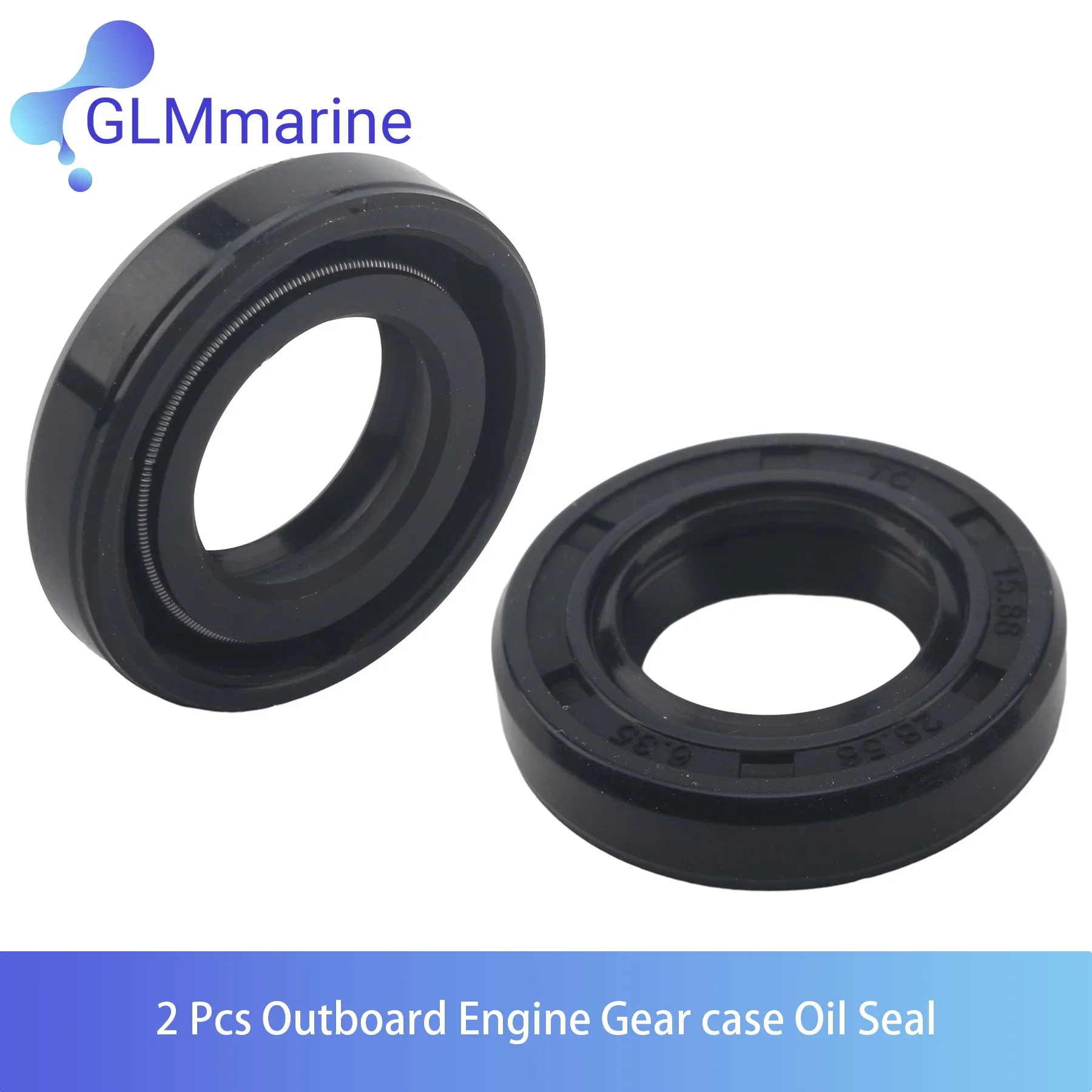 

2 Pcs Outboard Gear case Oil Seal 0313284 0302545 for Evinrude Johnson 18 To 40 HP Engine 777534 Also Fit Jabsco 92700-0060