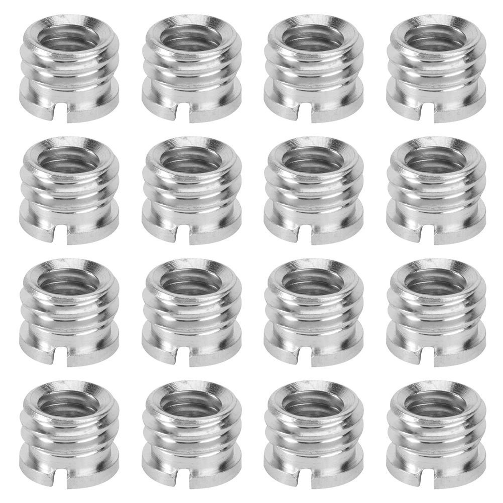 

20 Pcs Convert Nut Screw Thread Adapter for Mic Stand Tripod Small Accessories Iron Plating Corrosion Resistant Camera Recorder