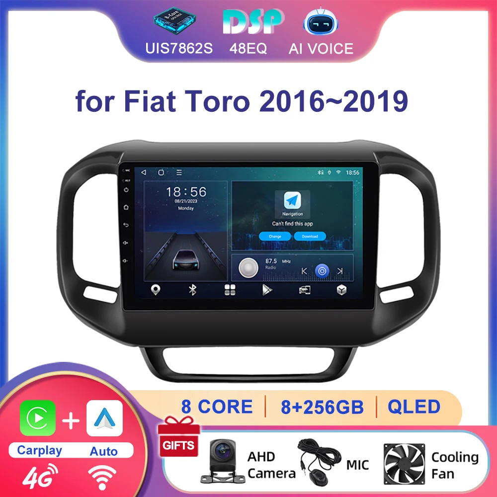 

9' GPS RDS WIFI Android Car Stereo Autoradio Multimedia Wireless Carplay Touch Screen Car Radio Player for Fiat Toro 2016~2019