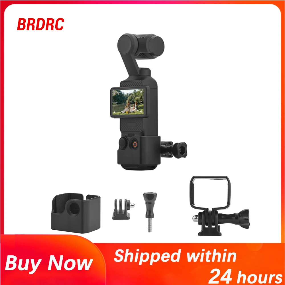 توسيع الإطار محول ل DJI Osmo Pocket 3 كاميرا كتيفة ثابتة موصل يمكن توسيع مشبك الظهر ، ملحقات حامل الدراجة