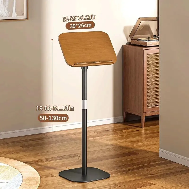 Floor-Standing Reading Book Holder Multi-Functional Music Stand Adjustable Height Retractable Book Holder Fixed Book Holder