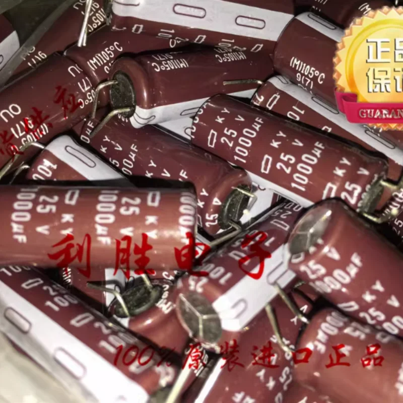 

10-100 шт. Nippon Chemical NCC Black Diamond алюминиевый электролитический конденсатор 25V1000U 10X30 KY высокочастотный 7-контактный