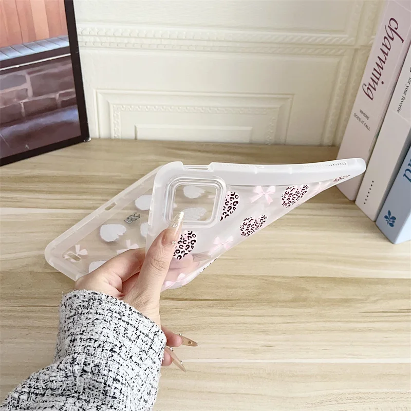 Bowknot Transparent Tablet Case For Xiaomi MI Pad 8 7 6 5 6S Pro Redmi Pad 2 SE 8.7 9.7 11 12.1 12.4 inch PC+TPU Stand Cover view 3