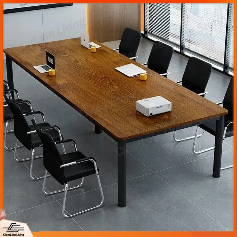 for Conference Table Long Training Table Office Steel Frame Multi Person Business Negotiation Simple Board Meeting Long Table