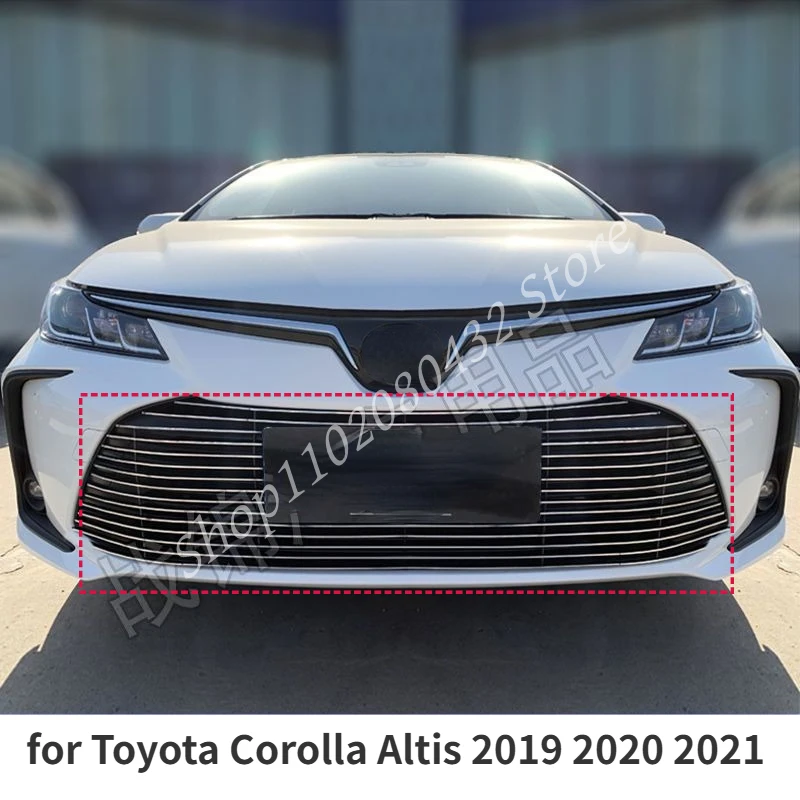 

Стайлинг автомобиля для Toyota Corolla Altis 2019 2020 2021, высококачественная передняя решетка из нержавеющей стали, отделка гоночных решеток