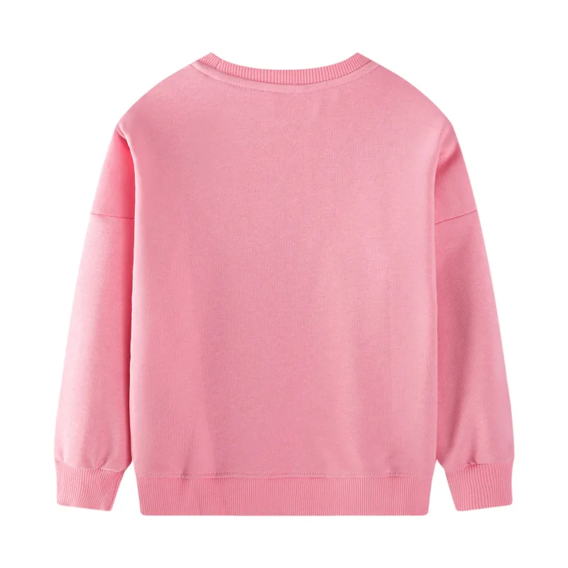 

Source of Goods2025Girls' Sweatshirt Fashion Embroidered Pattern Children's Sports Shirt Knitted Cotton Crew Neck Base Shirt