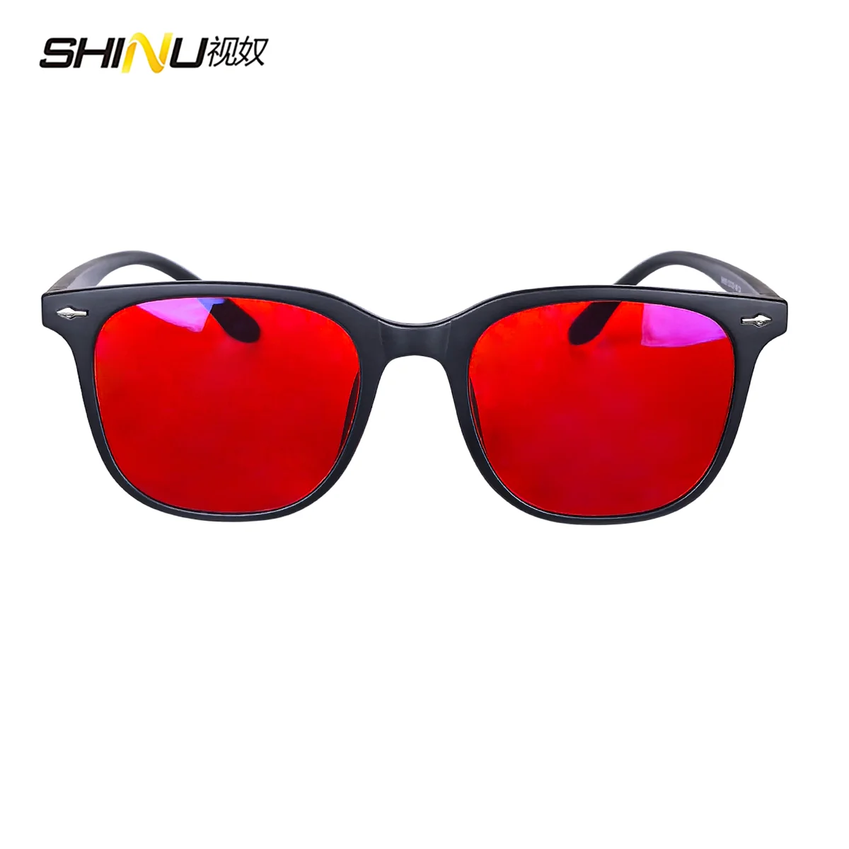 SHINU classical blue light glasses Computer glasses man Orange lenses clear lens gaming eyeglasses prescirption grade glasses