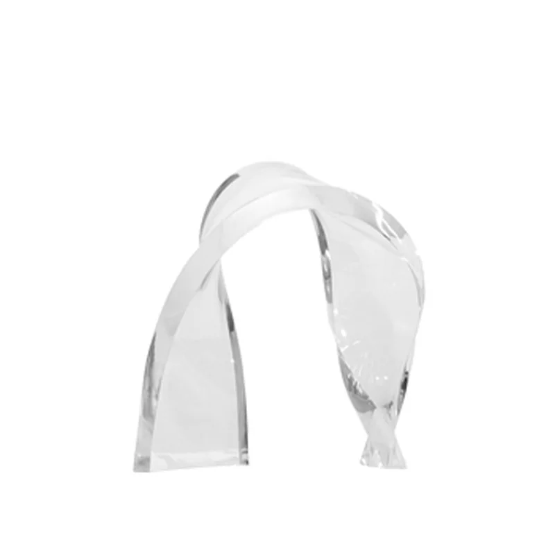 

Simple modern acrylic art ribbon ornament, living room coffee table table home surface soft decoration