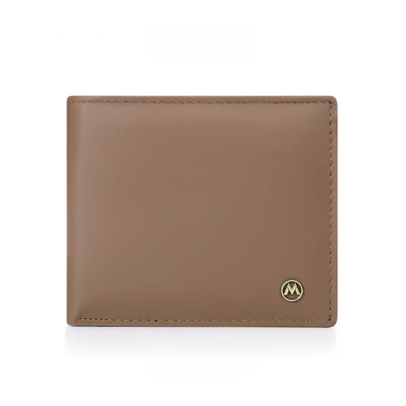 Premium Genuine Leather wallet for men Business slim RFID blocking multi-card holder dollar bill organizer